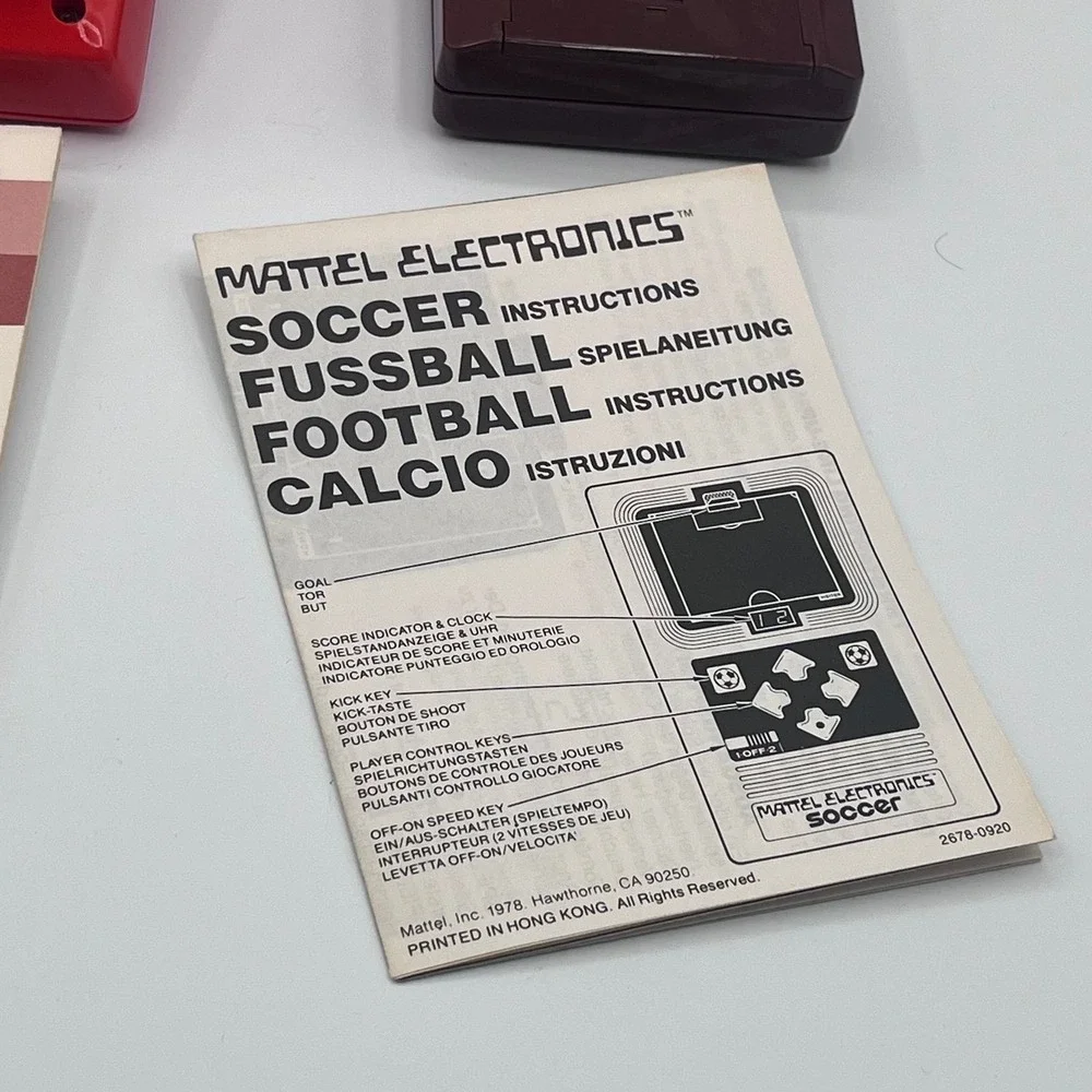 Vintage Mattel Electronics Soccer Handheld & Bambino‎ Basketball 